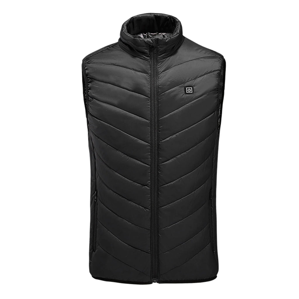 Stay Warm This Winter with Our Plus Size Heated Vest - 9 Heating Zones, 3 Heat Levels, and Stylish Quilted Design!