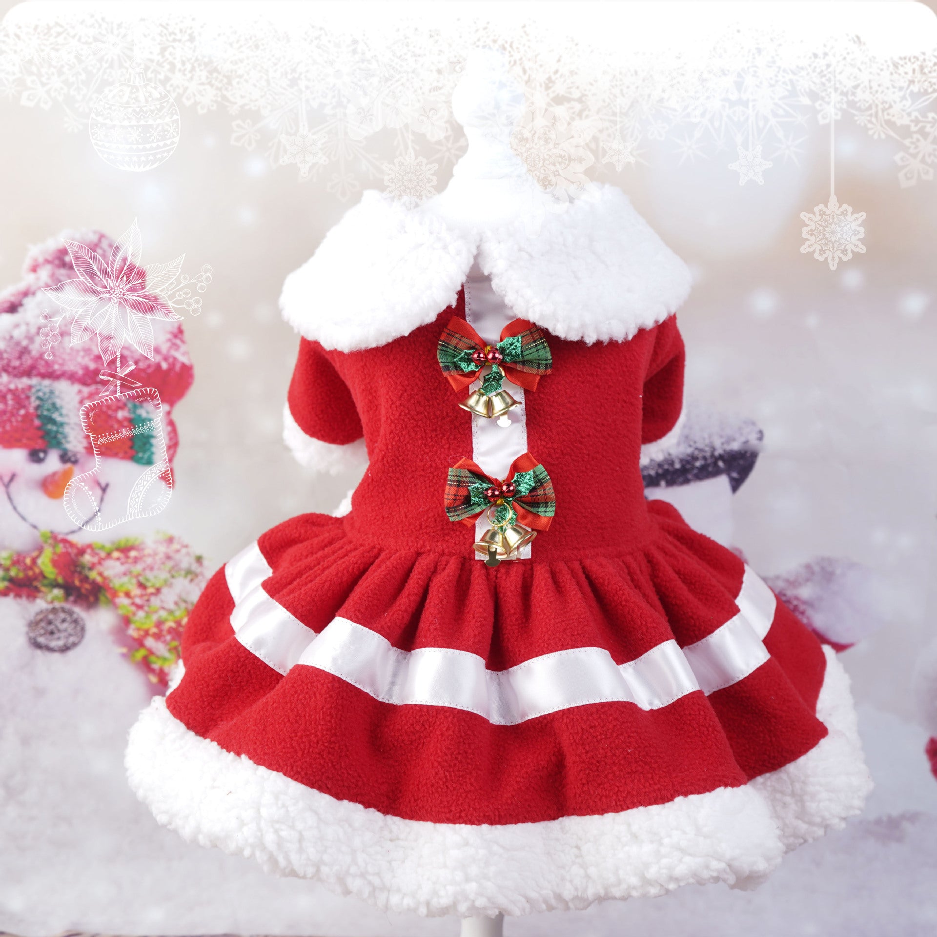 Christmas pet dress