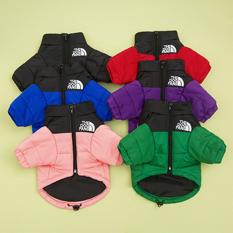 Windproof Water-Resistant Winter Warm Pet Jacket for Medium Large Dogs