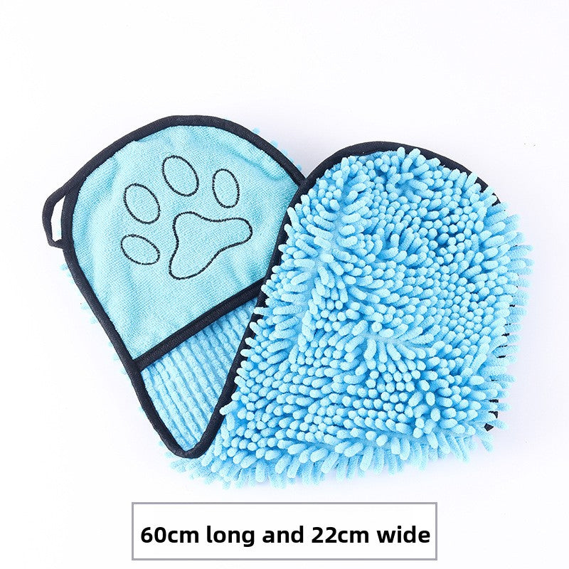 Absorbent Quick Dry Pet Bath Towel Glove