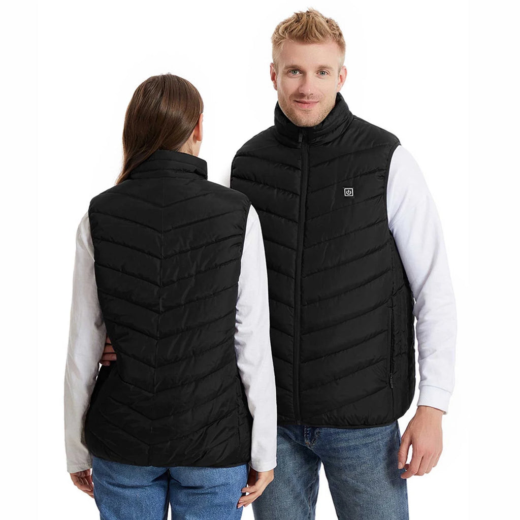 Stay Warm This Winter with Our Plus Size Heated Vest - 9 Heating Zones, 3 Heat Levels, and Stylish Quilted Design!