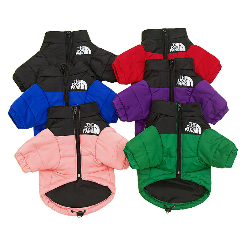 Windproof Water-Resistant Winter Warm Pet Jacket for Medium Large Dogs