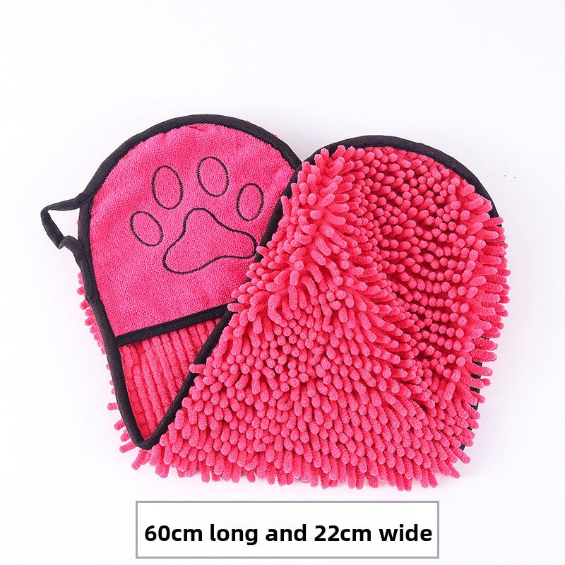 Absorbent Quick Dry Pet Bath Towel Glove