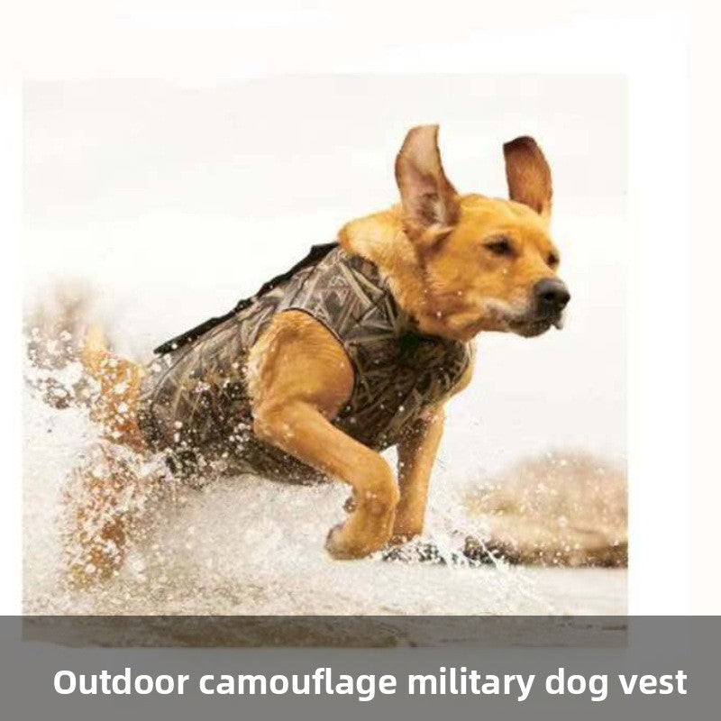 Training camouflage pet jacket