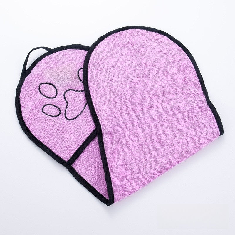 Absorbent Quick Dry Pet Bath Towel Glove