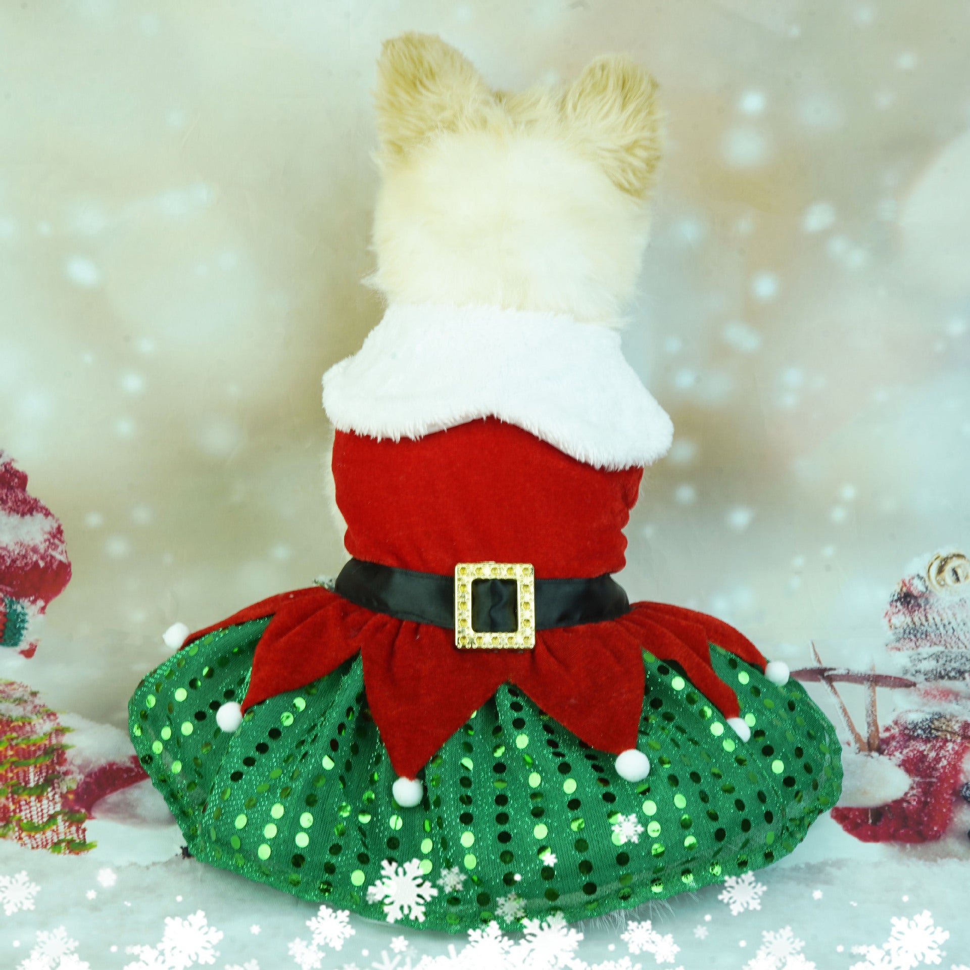 Christmas pet dress