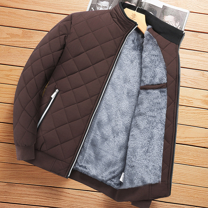 Mens Thermal Fleece Winter Coat Soft Insulated Warmth for Cold Weather